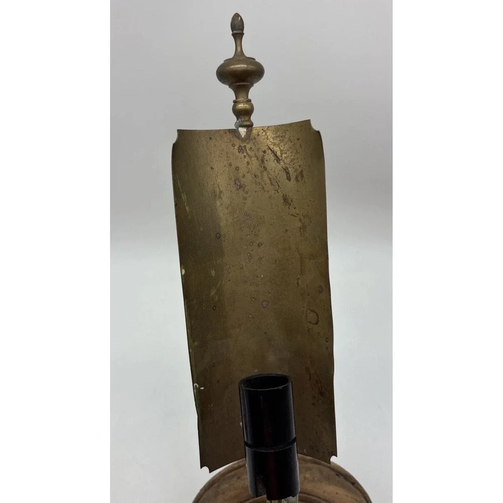 vintage brass wall sconce with a backplate italy Electric